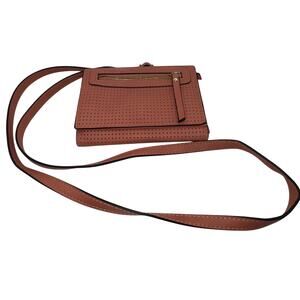 Accessorize 790125 Purse - 6” x 4”, 40” Strap Salmon Colored